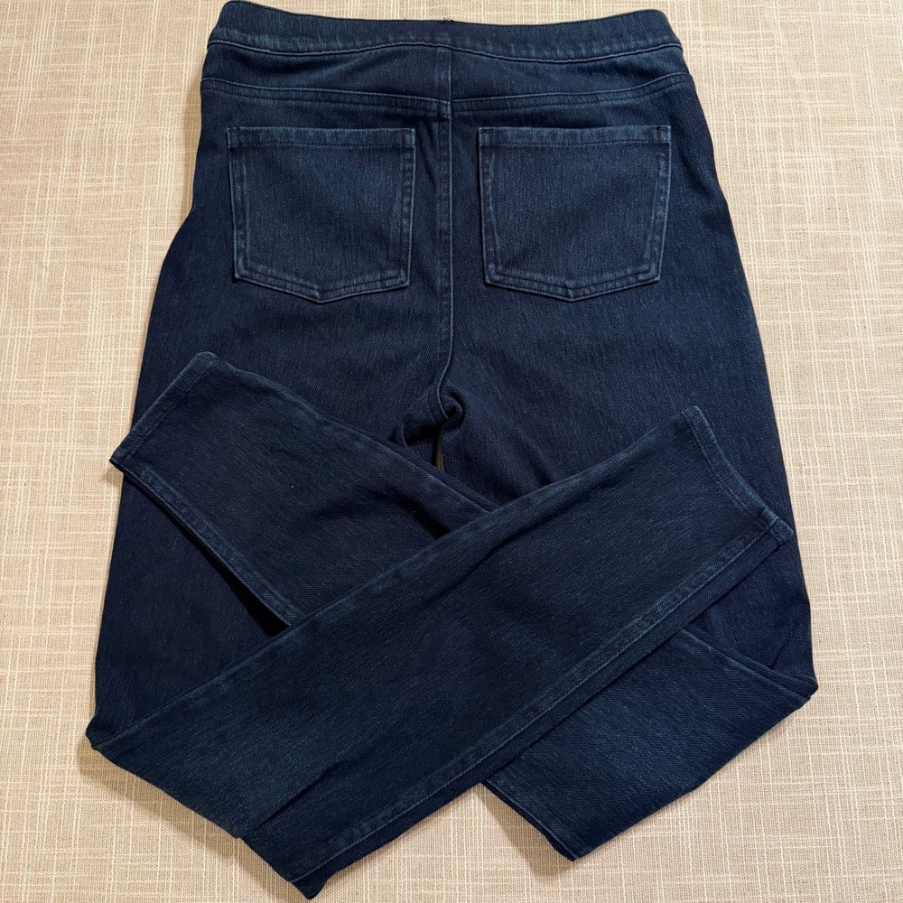 Spanx Jean-ish Leggings Twilight Indigo Dark Wash High Rise Tall Medium M